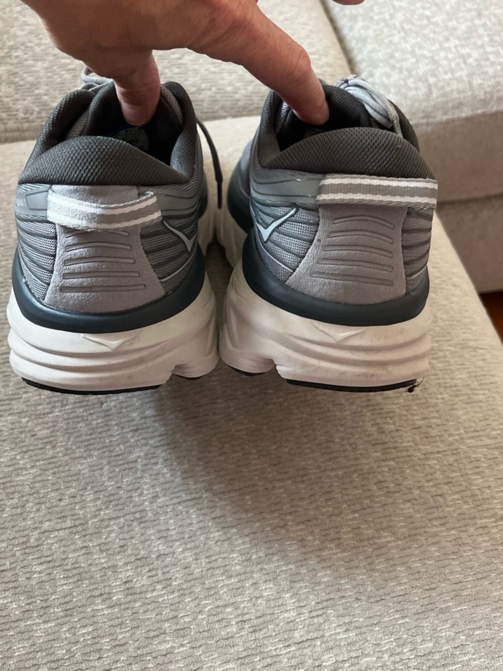 HOKA one one Bondi Men's Gray Running Shoes - Picture 3 of 6